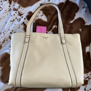 Kate Spade pastel yellow tote, brand new with tags!